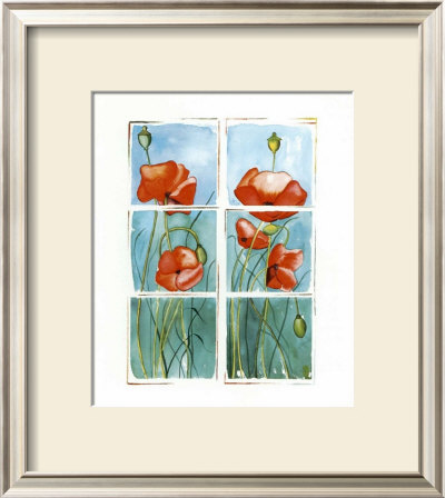 Poppies At The Window by Sonia P. Pricing Limited Edition Print image