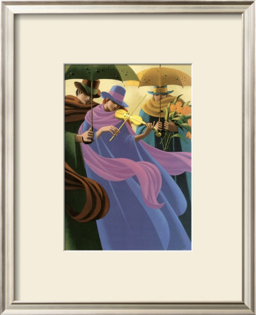 The Woman With The Yellow Violin by Claude Theberge Pricing Limited Edition Print image