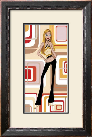 Girl With Yellow Halter Top by Santiago Poveda Pricing Limited Edition Print image