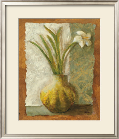 Narcissus In Green Vase by Kristy Goggio Pricing Limited Edition Print image