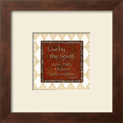 Words To Live By, Live By The Spirit by Debbie Dewitt Pricing Limited Edition Print image