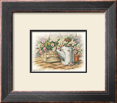 Watering Can And Impatiens by Peggy Thatch Sibley Pricing Limited Edition Print image