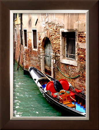 Gondola By A Brick Wall, Venice by Igor Maloratsky Pricing Limited Edition Print image