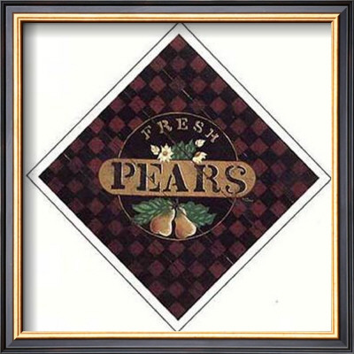 Fresh Pears Checkerboard by Susan Clickner Pricing Limited Edition Print image