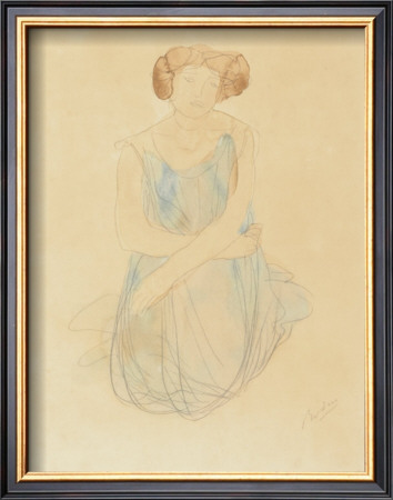 Seated Woman In A Dress, After 1900 by Auguste Rodin Pricing Limited Edition Print image