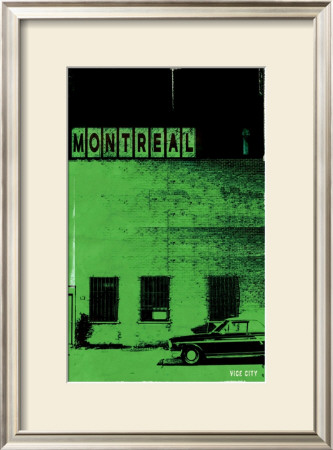 Montreal Vice City In Green by Pascal Normand Pricing Limited Edition Print image