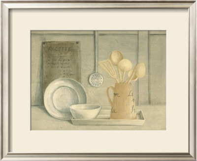 Tray With Bowl And Utensils by Caroline Wiens Pricing Limited Edition Print image