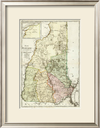 New Hampshire, C.1796 by Daniel Friedrich Sotzmann Pricing Limited Edition Print image