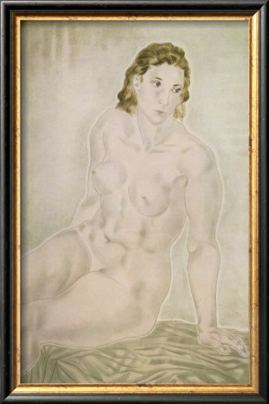 Nu Assis, C.1930 by Tsuguharu Foujita Pricing Limited Edition Print image