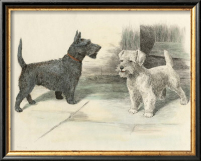 Two Scotties by H. Dixon Pricing Limited Edition Print image