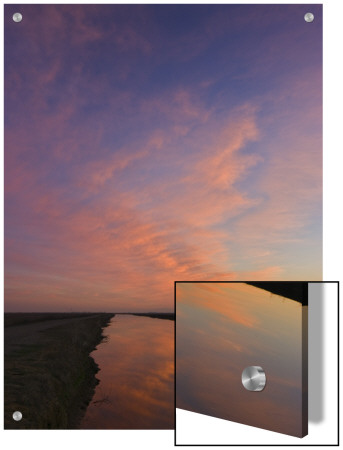 Scenic View Of Lake And Sky, Sacramento Valley, California by D.M. Pricing Limited Edition Print image