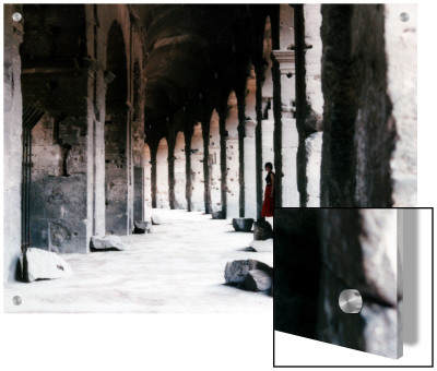 Woman Standing In Archway Of The Coliseum, Rome, Italy by I.W. Pricing Limited Edition Print image