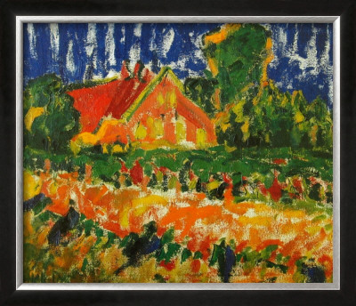 House In Autumn, 1908 by Erich Heckel Pricing Limited Edition Print image