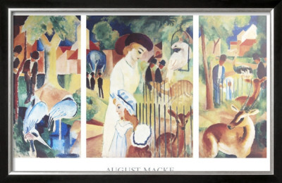 Zoo Triptich by Auguste Macke Pricing Limited Edition Print image