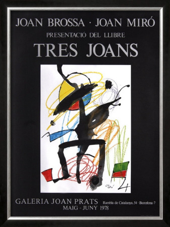 Tres Joans 1978 by Joan Miro Pricing Limited Edition Print image