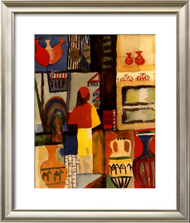 Handler Mit Krugen by Auguste Macke Pricing Limited Edition Print image