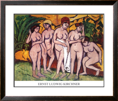 The Bathers by Ernst Ludwig Kirchner Pricing Limited Edition Print image