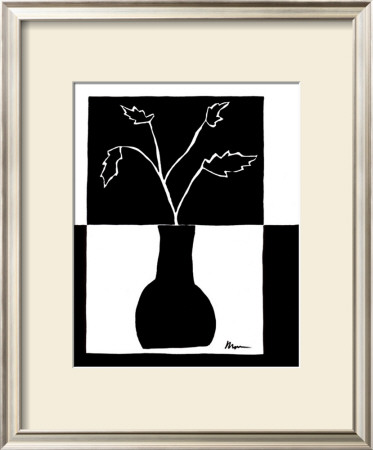 Minimalist Leaf In Vase I by Jennifer Goldberger Pricing Limited Edition Print image