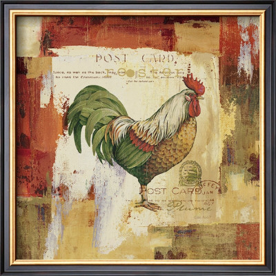 Colorful Roosters I by Lisa Audit Pricing Limited Edition Print image