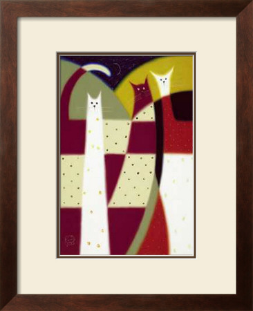 Three Cats by Govinder Nazran Pricing Limited Edition Print image