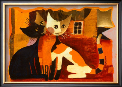 Cat Love by Rosina Wachtmeister Pricing Limited Edition Print image