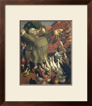 St Francis And The Birds by Stanley Spencer Pricing Limited Edition Print image