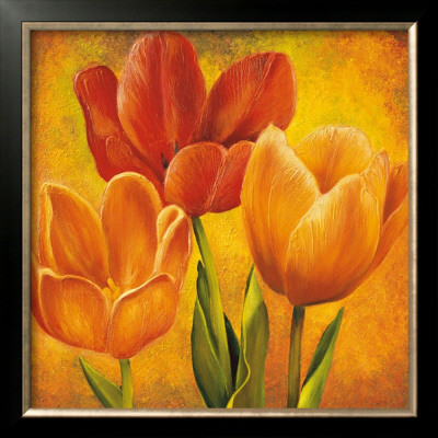 Orange Tulips I by David Pedersen Pricing Limited Edition Print image