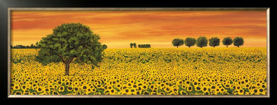 Field Of Sunflowers by Richard Leblanc Pricing Limited Edition Print image