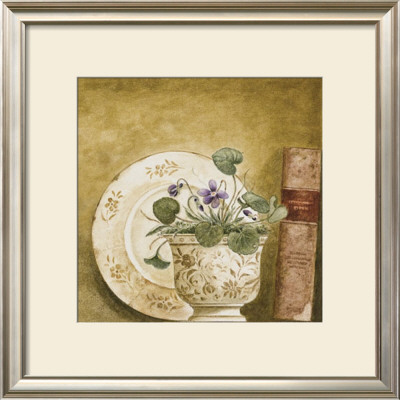 Potted Flowers With Books Viii by Eric Barjot Pricing Limited Edition Print image