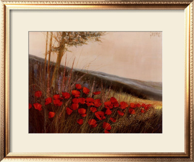 Field Of Poppies by G. Michaud Pricing Limited Edition Print image