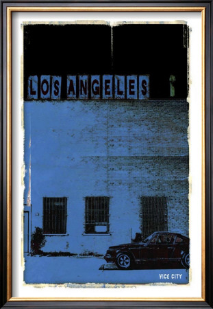 Los Angeles, Vice City In Blue by Pascal Normand Pricing Limited Edition Print image
