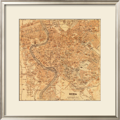 Mapa Di Roma, 1898 by Lorenzo Fiore Pricing Limited Edition Print image