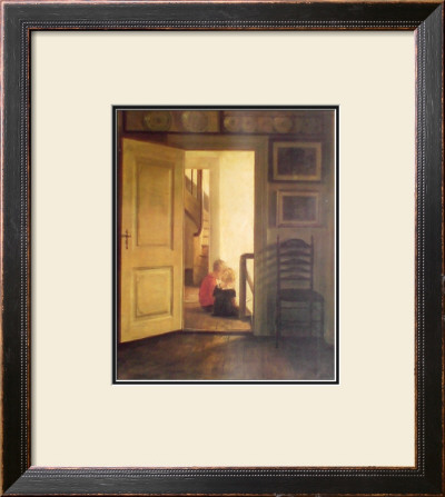 Children In Interior by Carl Holsoe Pricing Limited Edition Print image