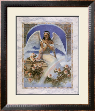 Black Angel With Rainbow by T. C. Chiu Pricing Limited Edition Print image
