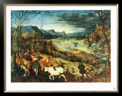 Autumn, The Homecoming Of The Herd by Pieter Bruegel The Elder Pricing Limited Edition Print image