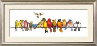 Large Bird Menagerie by Wendy Russell Pricing Limited Edition Print image