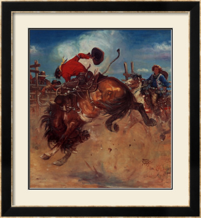 Breaking The Bronco by Benton Clark Pricing Limited Edition Print image