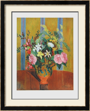 Flowers On Yellow Ground by Hans Purrmann Pricing Limited Edition Print image
