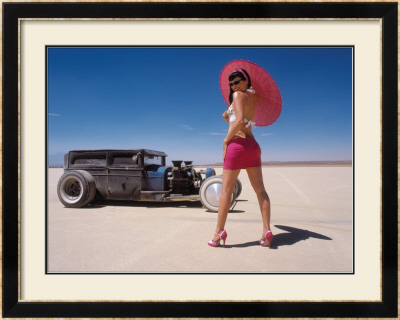 Pin-Up Girl: Salt Flat Rat Rod by David Perry Pricing Limited Edition Print image