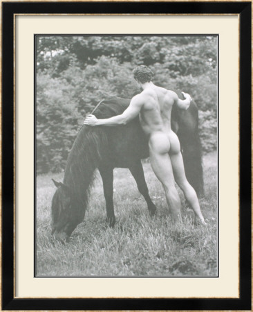 Man With Horse by Bruce Weber Pricing Limited Edition Print image