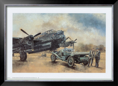 A Lancaster And A Bentley by Peter Miller Pricing Limited Edition Print image