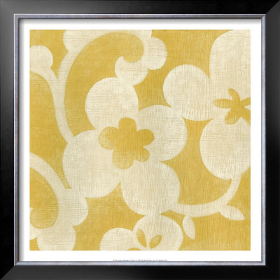 Suzani Silhouette In Yellow I by Chariklia Zarris Pricing Limited Edition Print image