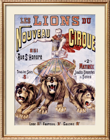 Les Lions Du Nouveau Cirque by C. Levy Pricing Limited Edition Print image