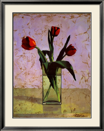 3 Red Tulips Ii by Tania Darashkevich Pricing Limited Edition Print image