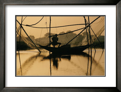 A Fisherman Sets His Nets by Richard Durrance Pricing Limited Edition Print image
