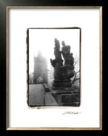 Charles Bridge In Morning Fog Ii by Laura Denardo Pricing Limited Edition Print image