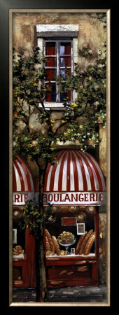 Red Striped Awning by Mark St. John Pricing Limited Edition Print image