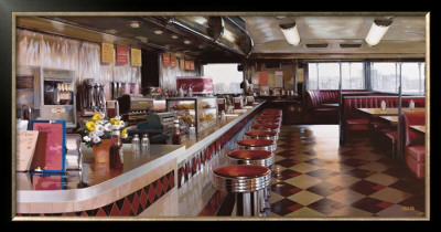 New York Diner by Luigi Rocca Pricing Limited Edition Print image