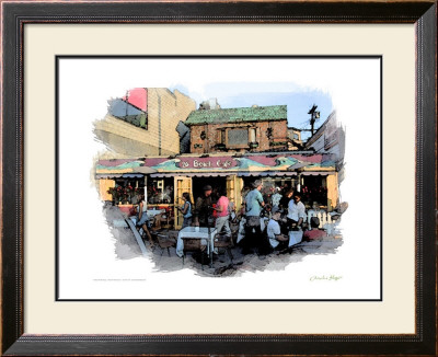 28 Beach Cafe, Venice Beach, California by Nicolas Hugo Pricing Limited Edition Print image