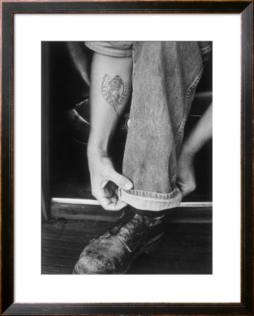Rock-A-Billy Tattoo Jeans by David Perry Pricing Limited Edition Print image